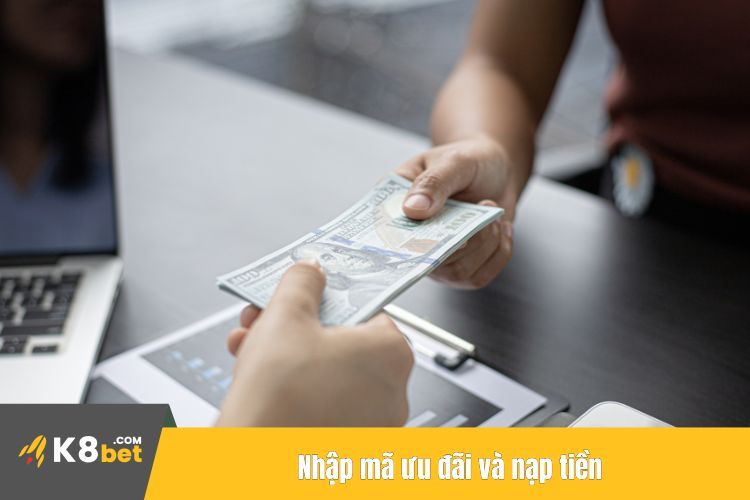 Nhập mã ưu đãi và nạp tiền